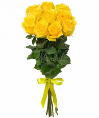11 жёлтых роз